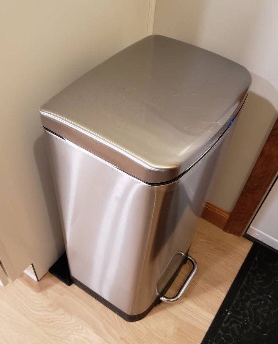 NoScoot: Trashcan Spacer 00210-02 for 15” wide Rectangular Trash Can 3D Printed Compatible with Target Brightroom brand