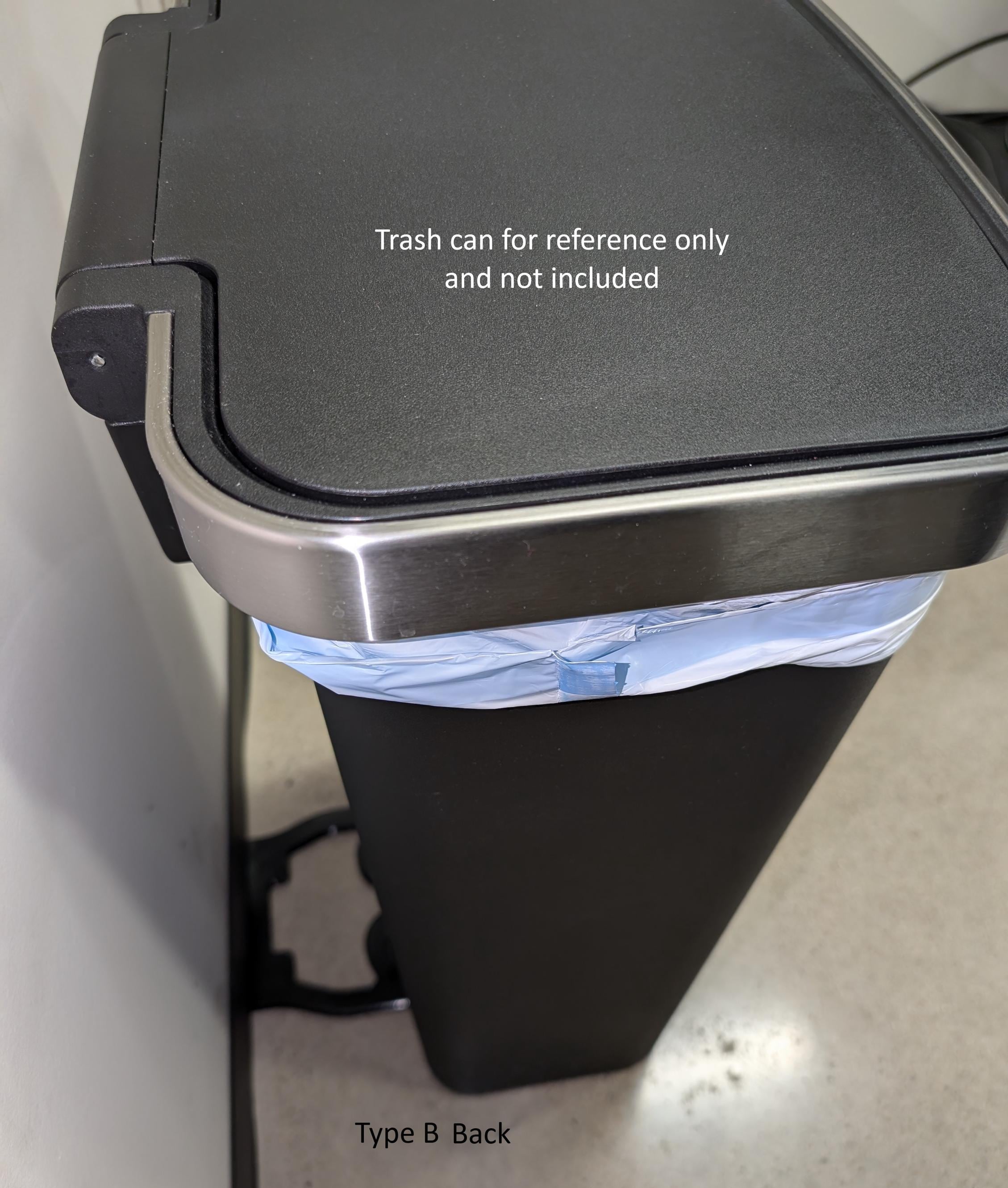 NoScoot: Trashcan Spacer 00210-06 compatible with Better Home & Garden Rectangular Step Can 11.9 gallon