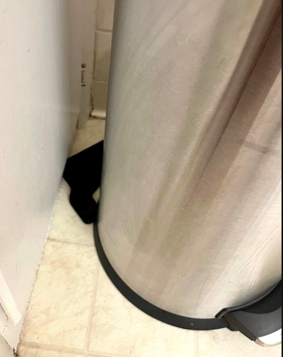 NoScoot: Trashcan Spacer 00202-03 compatible with 12” to 13" Round Trash Cans such as Simplehuman