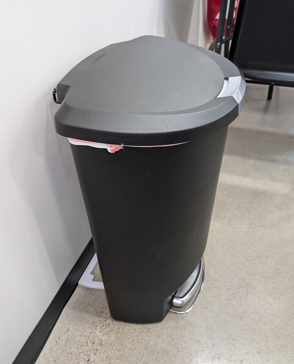 NoScoot Spacer for CW1355, CW1356, CW1357, CW1358 – Compatible with SimpleHuman 13.2 Gallon Semi-Round Trash Cans