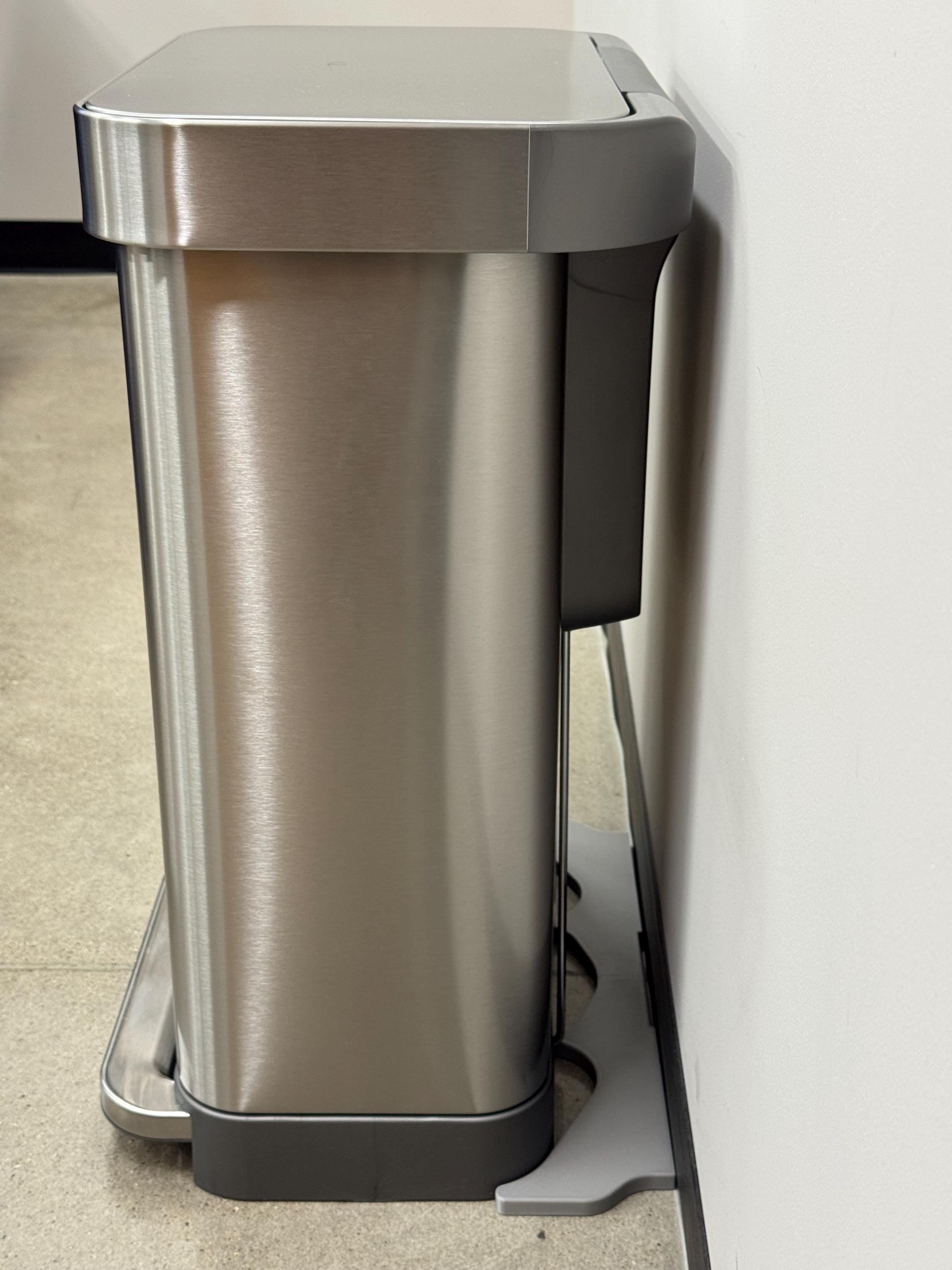 NoScoot: Trashcan Spacer 00210-14 Compatible with SimpleHuman 55L Rectangular Step Can Models CW2023, CW2103, CW2026, and CW2124