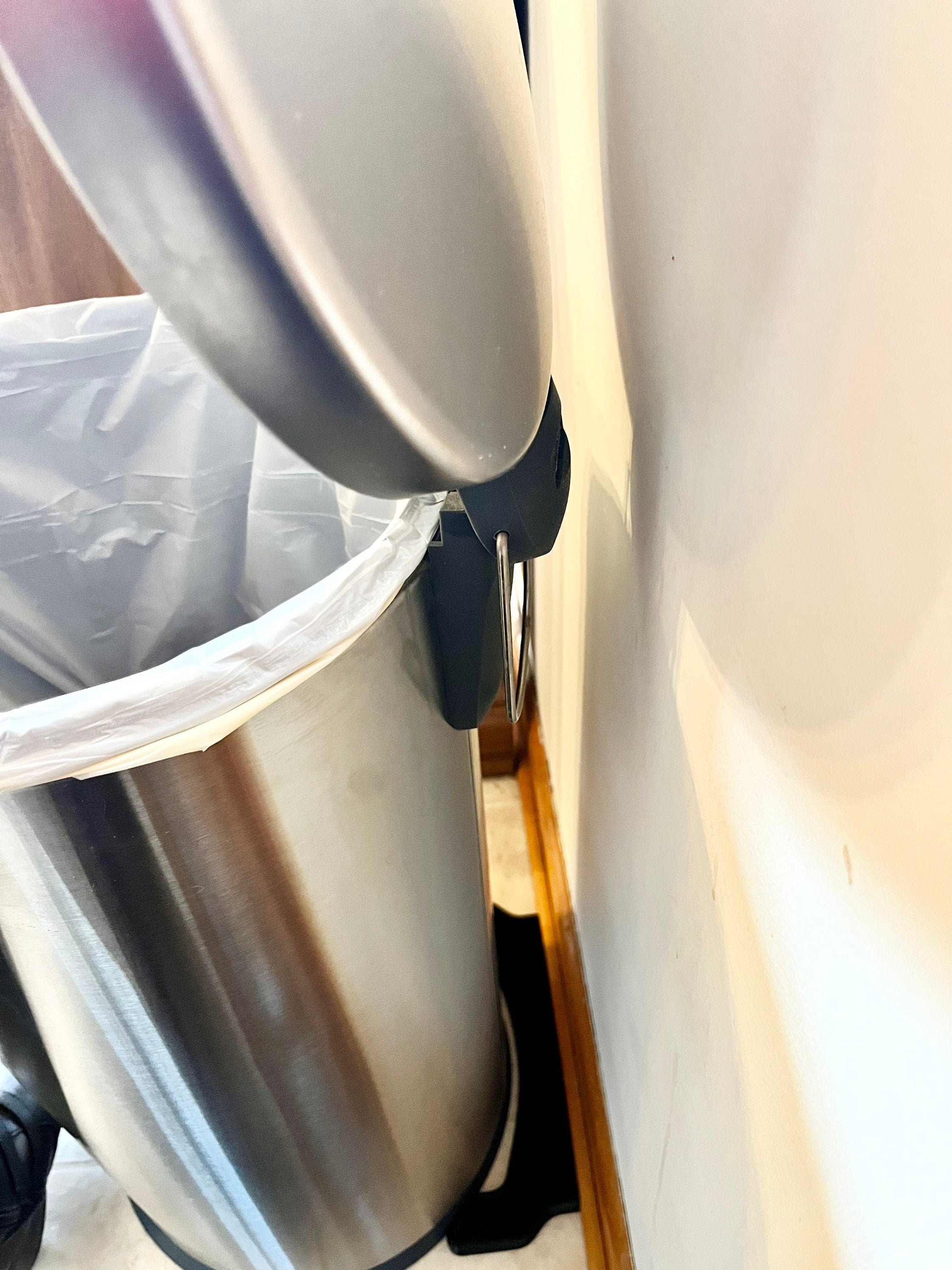 NoScoot: Trashcan Spacer 00202-03 compatible with 12” to 13" Round Trash Cans such as Simplehuman