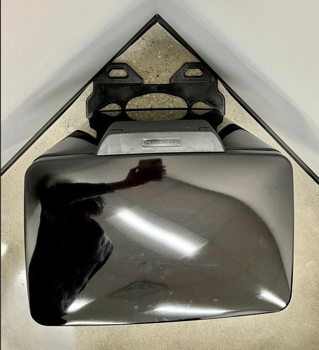 NoScoot: Trashcan Spacer 00210-08 compatible with Tramontina 81200 13-Gallon Rectangular Step Trash Can