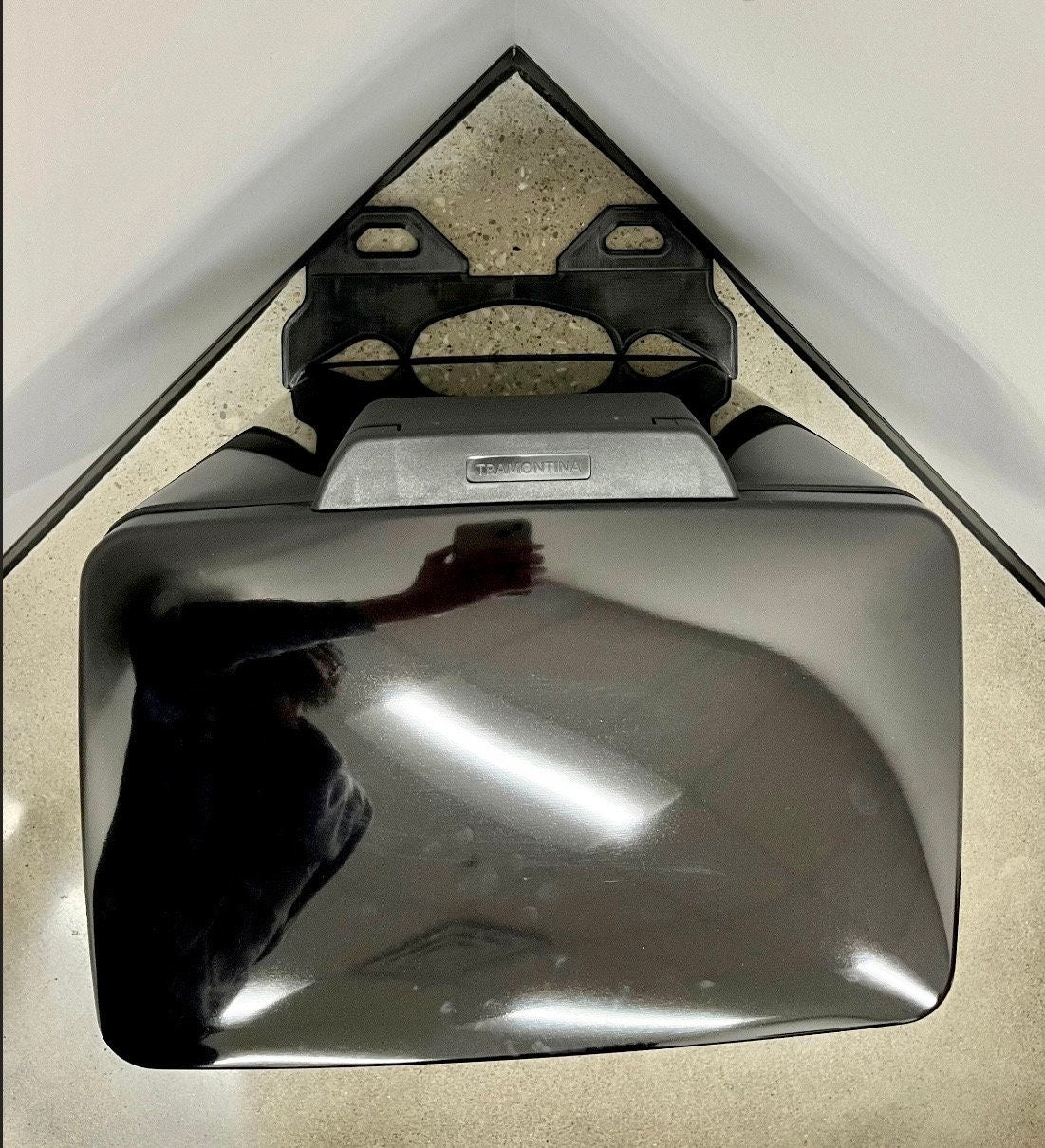 NoScoot: Trashcan Spacer 00210-08 compatible with Tramontina 81200 13-Gallon Rectangular Step Trash Can