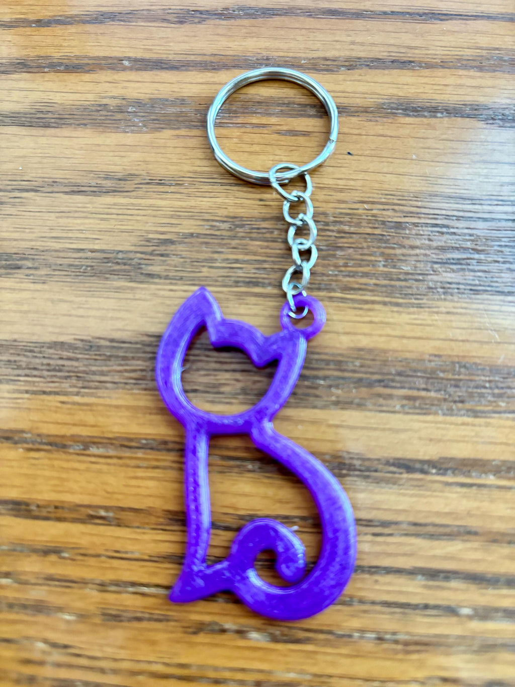 3D Printed Stylized Animal Pets Kitten, Lop-ear Bunny, Seahorse Profile Silhouette Keychain Charms