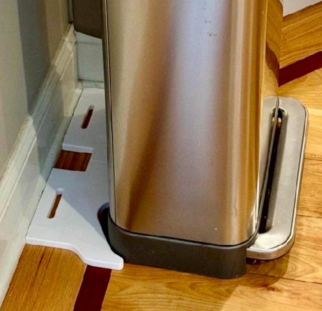 NoScoot: Trashcan Spacer 00210-12 Compatible with SimpleHuman Trash Can 45L Rect Models CW2024, CW2027, CW2080, and CW2092