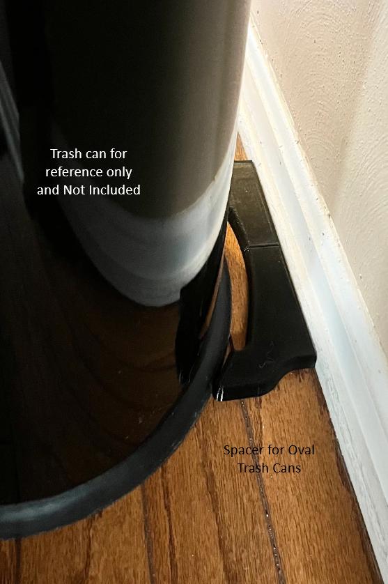 NoScoot: Trashcan Spacer 00202, compatible with Oval Trash Cans such as Better Home & Gardens