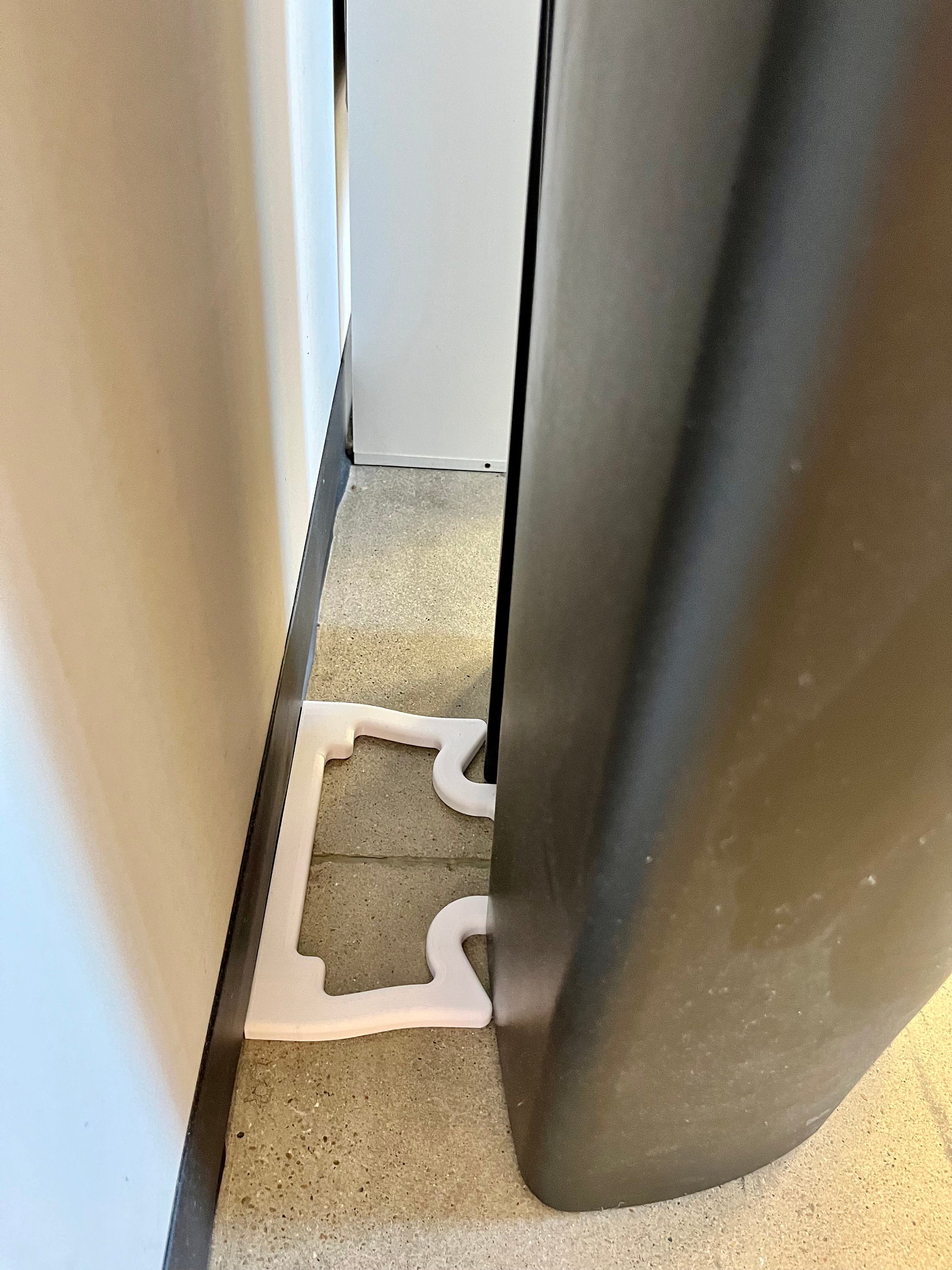 NoScoot: Trashcan Spacer 00210-04 compatible with SimpleHuman 13g/50L Semi-Round Trash Cans CW1355, CW1356, CW1357, CW1358