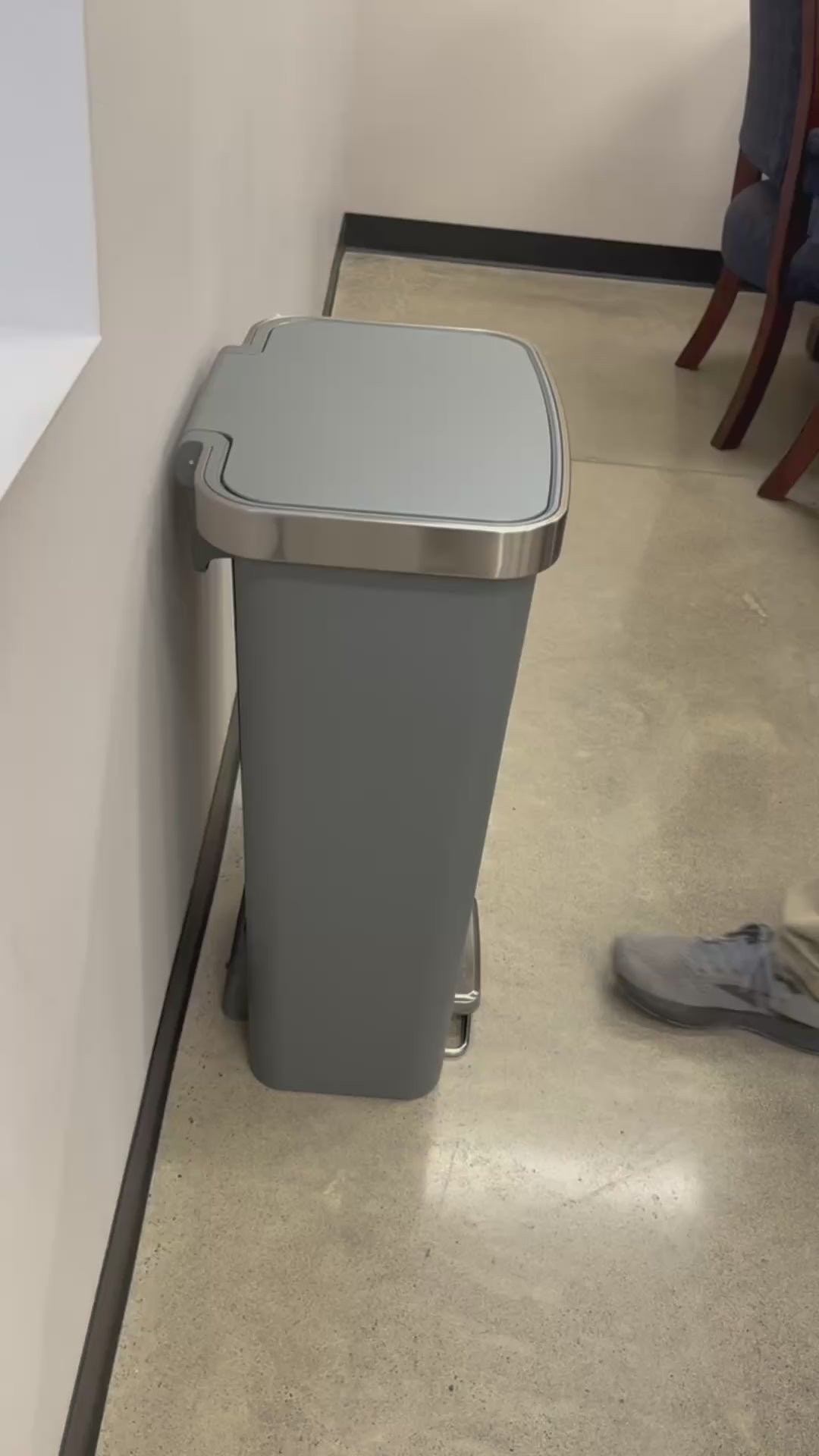 NoScoot: Trashcan Spacer 00210-14 Compatible with SimpleHuman 55L Rectangular Step Can Models CW2023, CW2103, CW2026, and CW2124